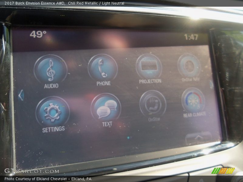 Chili Red Metallic / Light Neutral 2017 Buick Envision Essence AWD