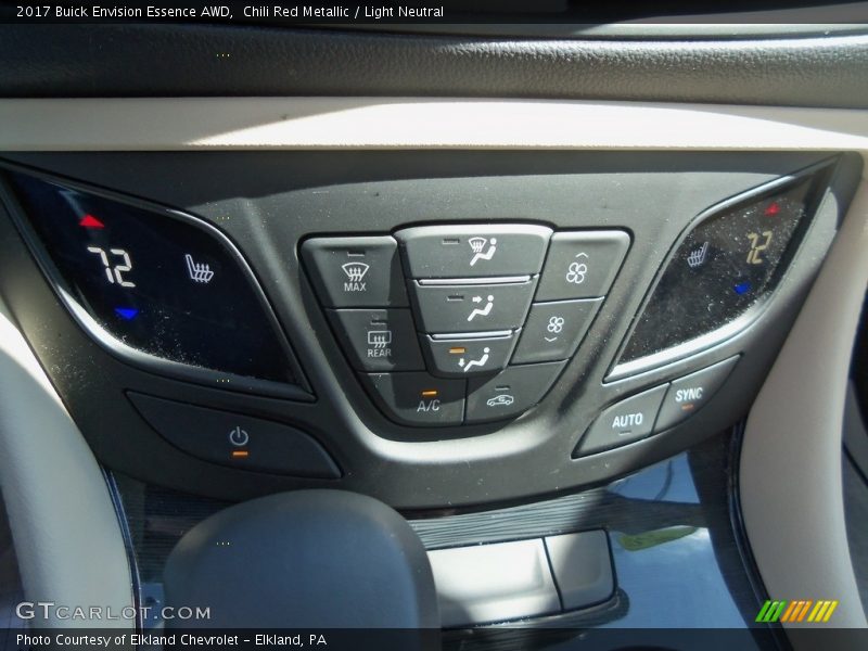 Chili Red Metallic / Light Neutral 2017 Buick Envision Essence AWD