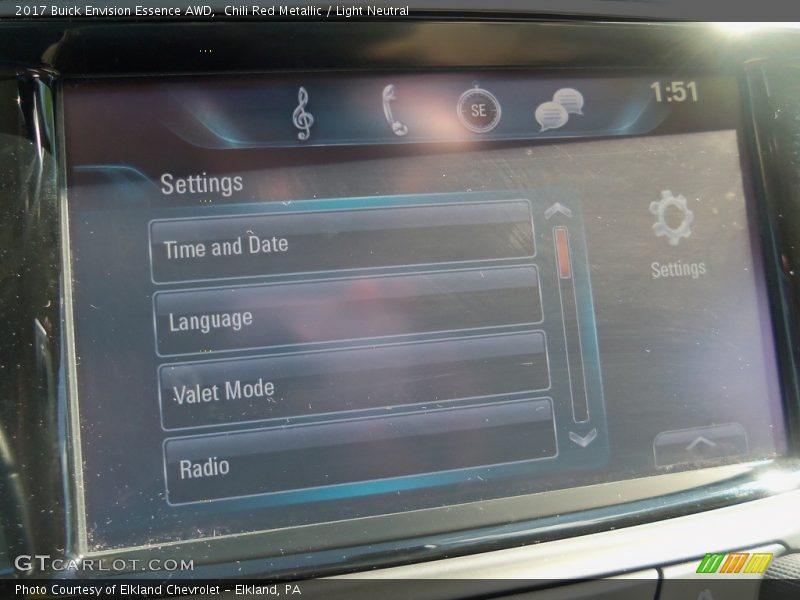Chili Red Metallic / Light Neutral 2017 Buick Envision Essence AWD