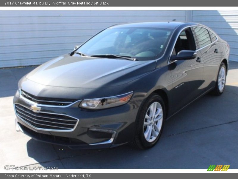 Nightfall Gray Metallic / Jet Black 2017 Chevrolet Malibu LT