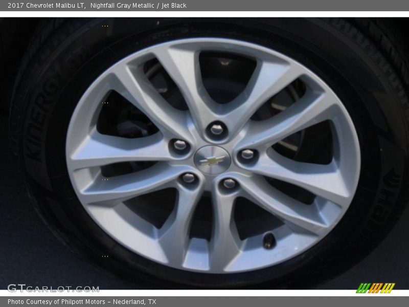 Nightfall Gray Metallic / Jet Black 2017 Chevrolet Malibu LT