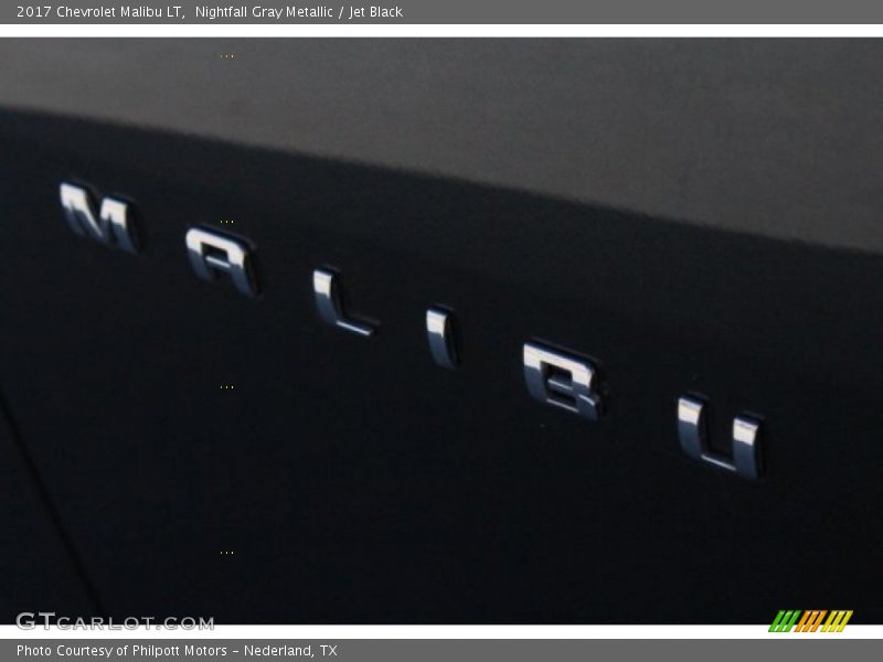 Nightfall Gray Metallic / Jet Black 2017 Chevrolet Malibu LT