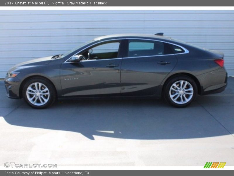 Nightfall Gray Metallic / Jet Black 2017 Chevrolet Malibu LT
