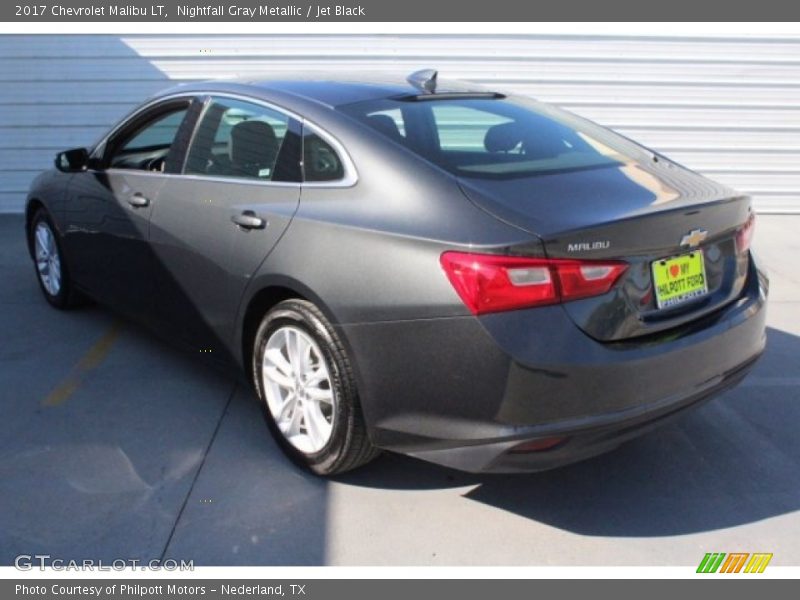 Nightfall Gray Metallic / Jet Black 2017 Chevrolet Malibu LT