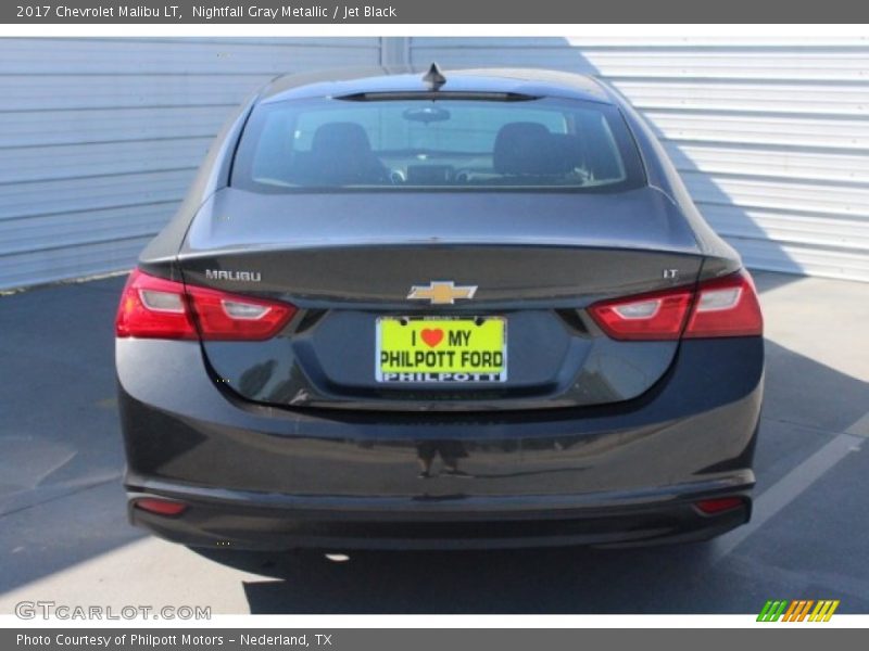Nightfall Gray Metallic / Jet Black 2017 Chevrolet Malibu LT