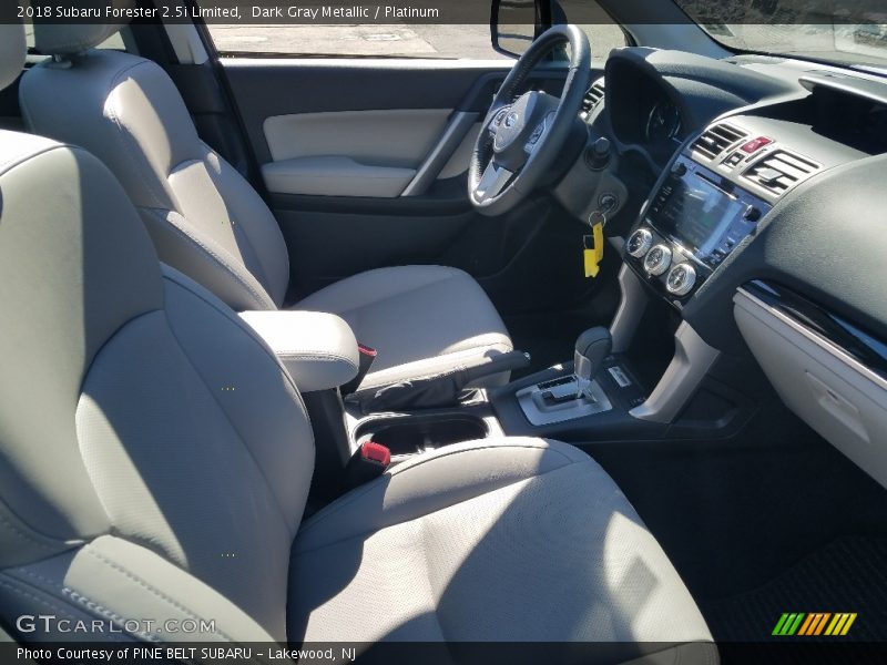 Dark Gray Metallic / Platinum 2018 Subaru Forester 2.5i Limited