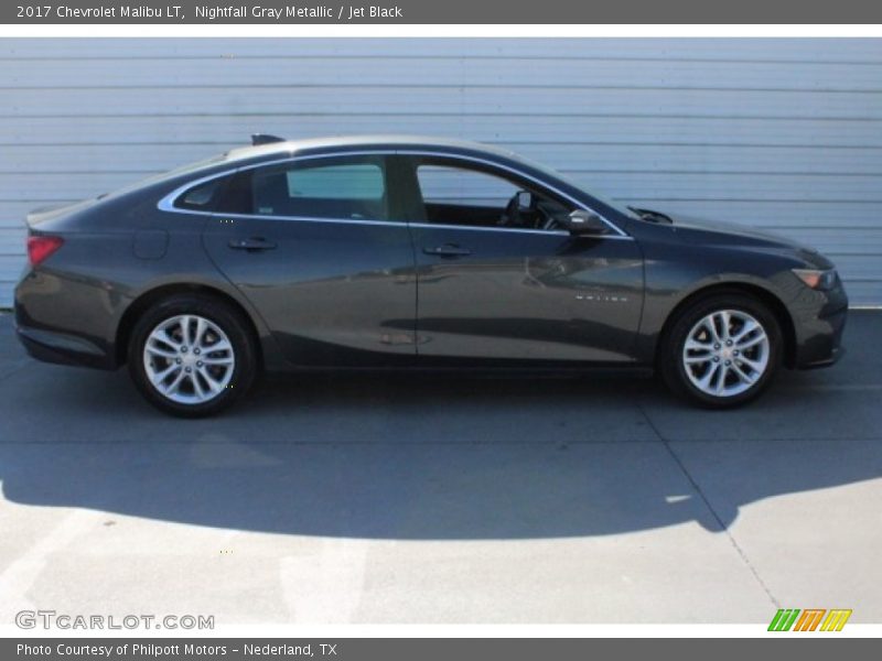 Nightfall Gray Metallic / Jet Black 2017 Chevrolet Malibu LT