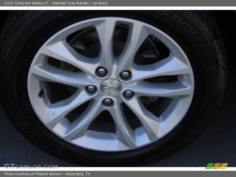 Nightfall Gray Metallic / Jet Black 2017 Chevrolet Malibu LT