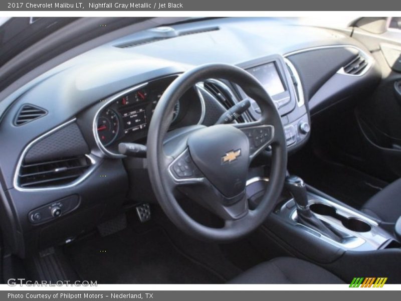 Nightfall Gray Metallic / Jet Black 2017 Chevrolet Malibu LT