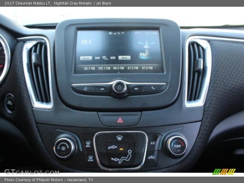Nightfall Gray Metallic / Jet Black 2017 Chevrolet Malibu LT