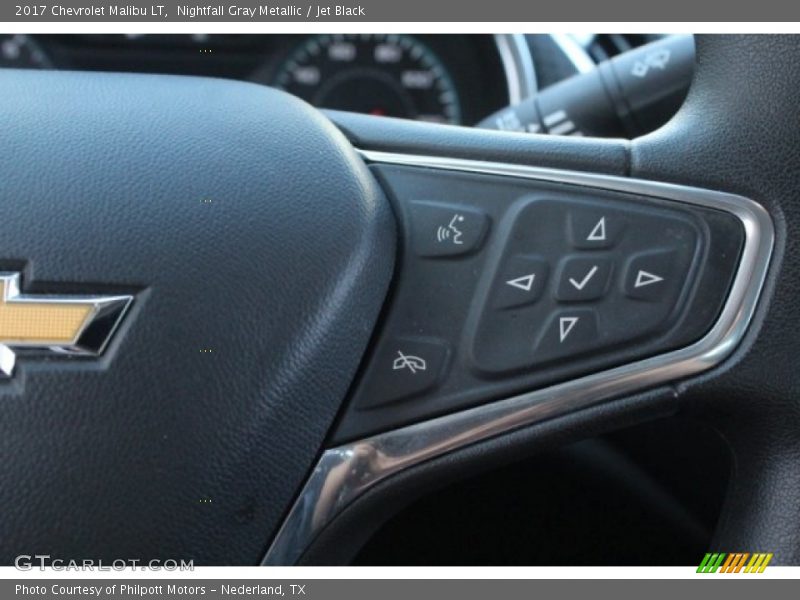 Nightfall Gray Metallic / Jet Black 2017 Chevrolet Malibu LT
