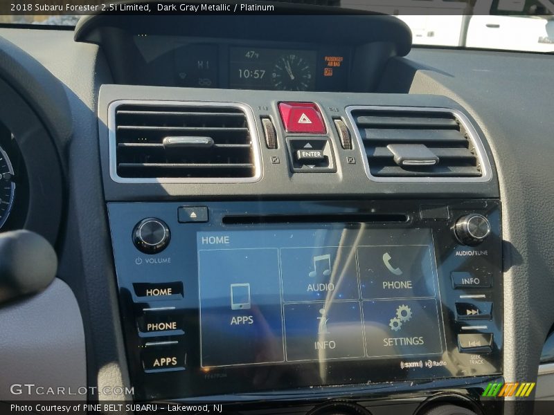 Dark Gray Metallic / Platinum 2018 Subaru Forester 2.5i Limited