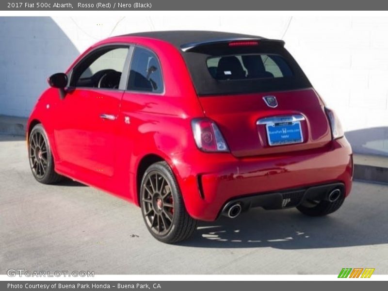 Rosso (Red) / Nero (Black) 2017 Fiat 500c Abarth