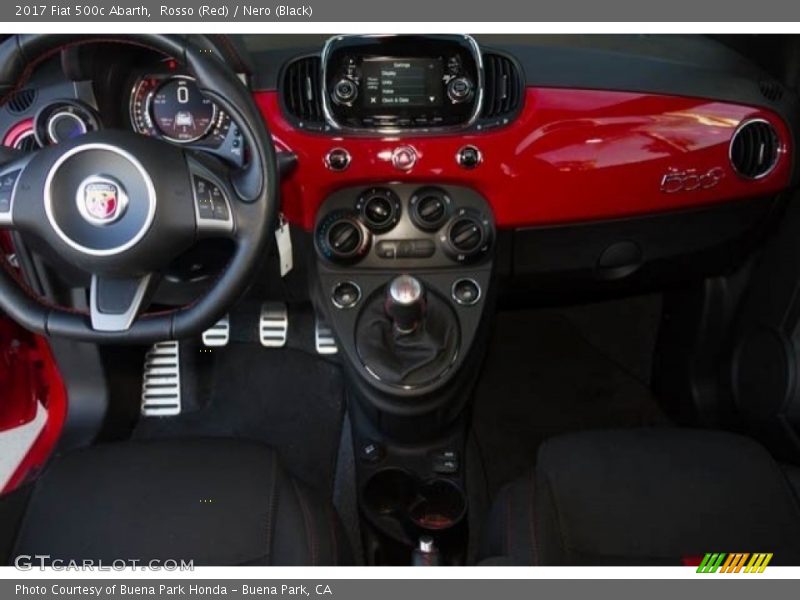 Rosso (Red) / Nero (Black) 2017 Fiat 500c Abarth