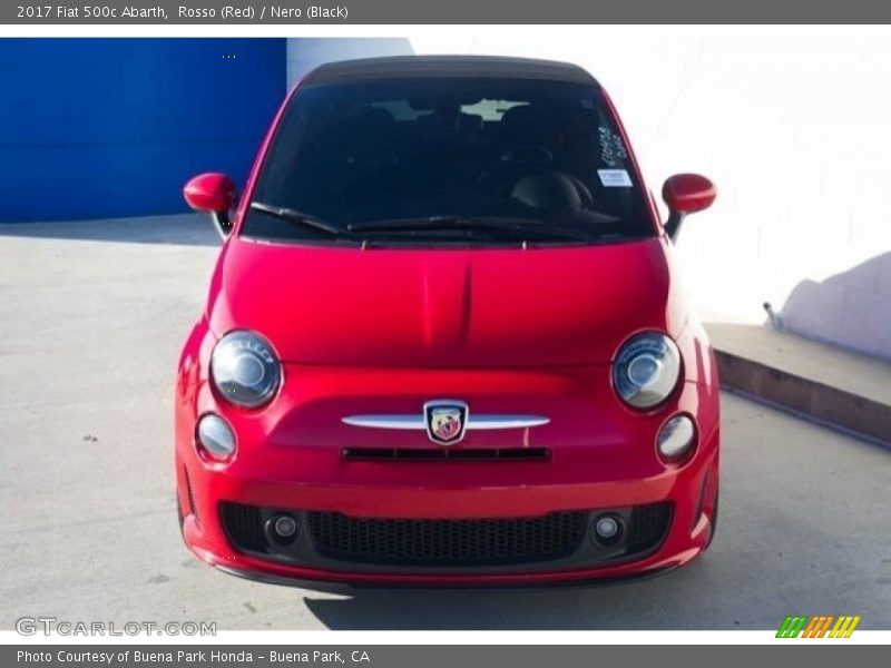 Rosso (Red) / Nero (Black) 2017 Fiat 500c Abarth