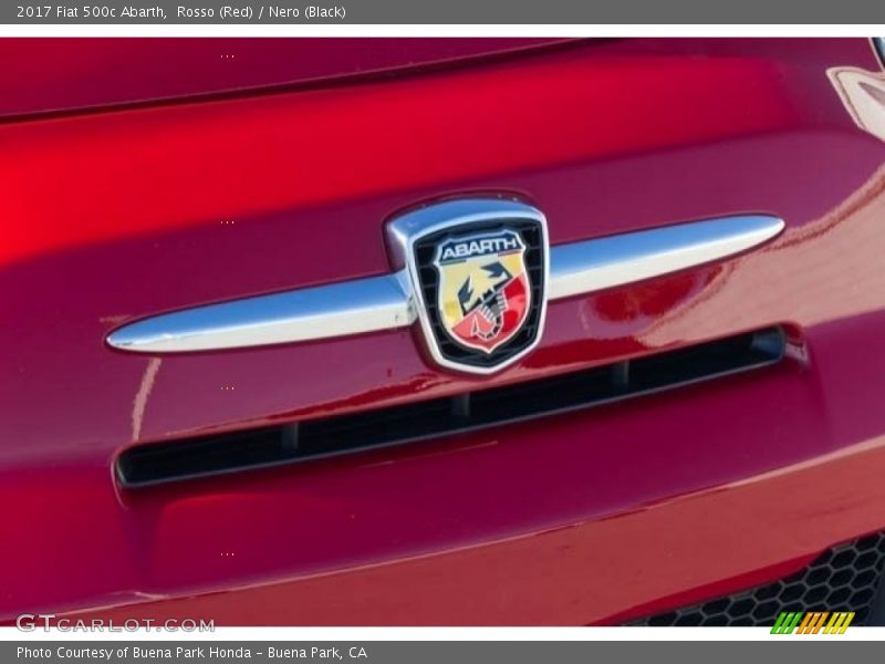 Rosso (Red) / Nero (Black) 2017 Fiat 500c Abarth