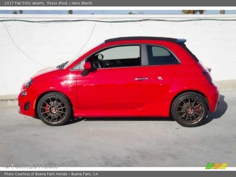 Rosso (Red) / Nero (Black) 2017 Fiat 500c Abarth