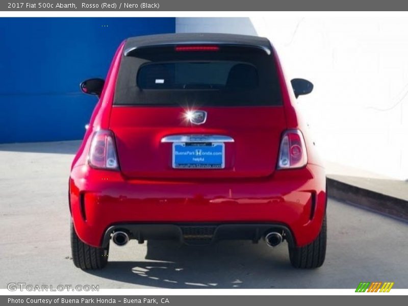 Rosso (Red) / Nero (Black) 2017 Fiat 500c Abarth