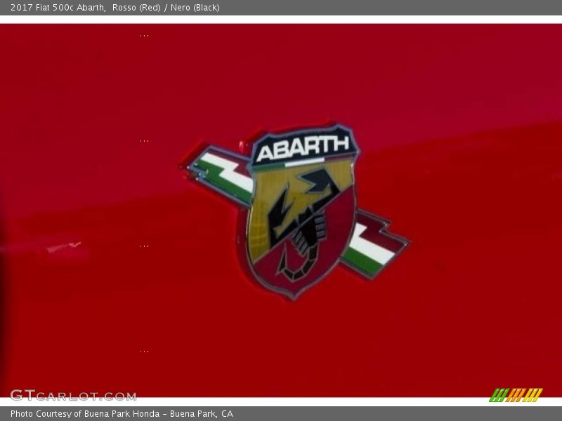 Rosso (Red) / Nero (Black) 2017 Fiat 500c Abarth
