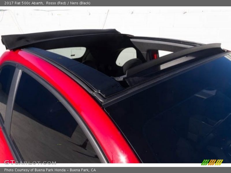 Rosso (Red) / Nero (Black) 2017 Fiat 500c Abarth