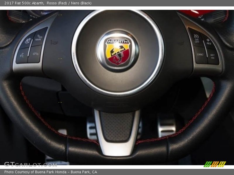 Rosso (Red) / Nero (Black) 2017 Fiat 500c Abarth