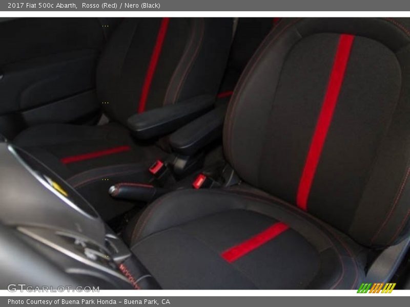 Rosso (Red) / Nero (Black) 2017 Fiat 500c Abarth