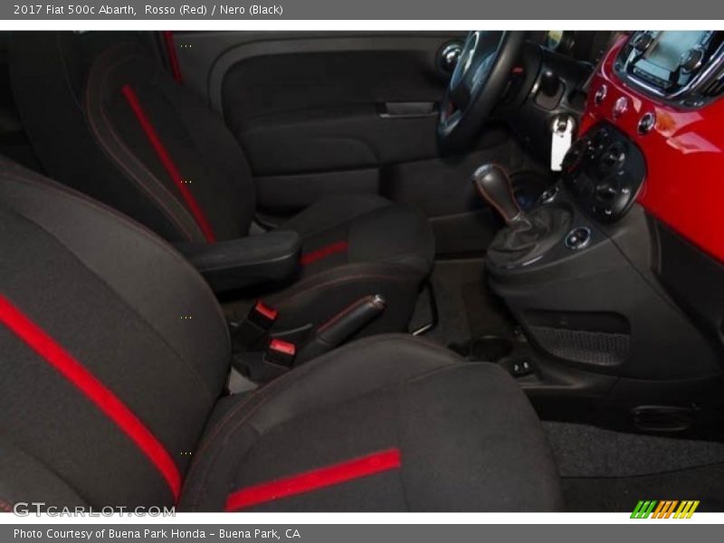 Rosso (Red) / Nero (Black) 2017 Fiat 500c Abarth