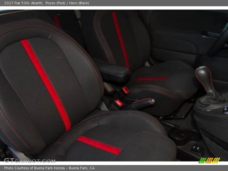 Rosso (Red) / Nero (Black) 2017 Fiat 500c Abarth