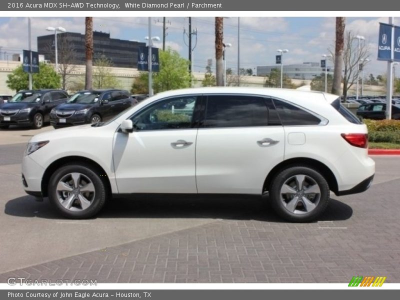 White Diamond Pearl / Parchment 2016 Acura MDX SH-AWD Technology