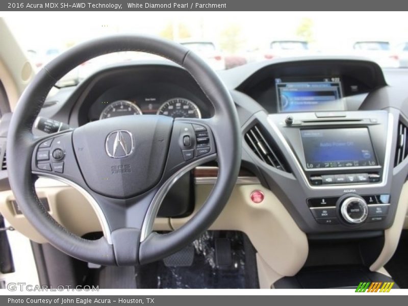 White Diamond Pearl / Parchment 2016 Acura MDX SH-AWD Technology