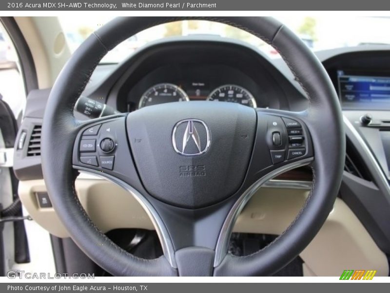 White Diamond Pearl / Parchment 2016 Acura MDX SH-AWD Technology