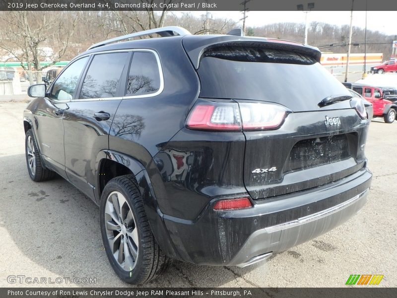 Diamond Black Crystal Pearl / Black 2019 Jeep Cherokee Overland 4x4