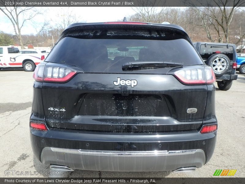 Diamond Black Crystal Pearl / Black 2019 Jeep Cherokee Overland 4x4