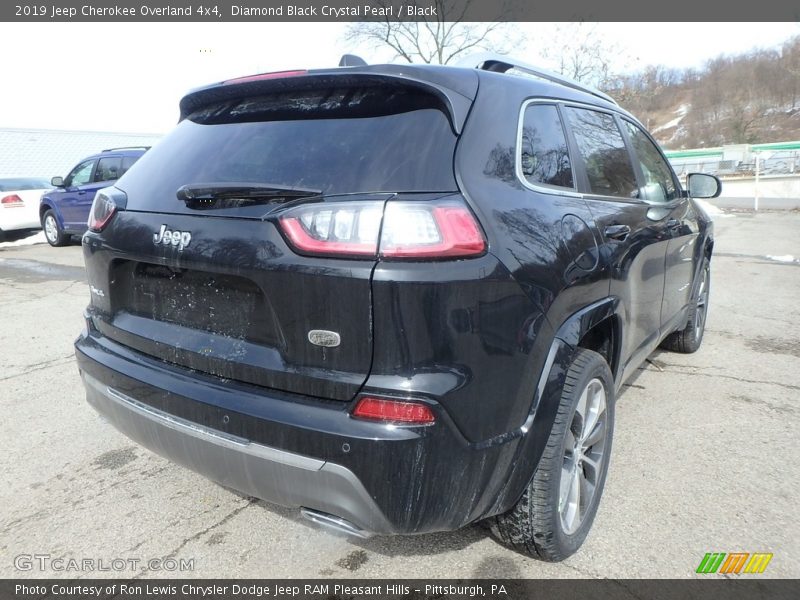 Diamond Black Crystal Pearl / Black 2019 Jeep Cherokee Overland 4x4