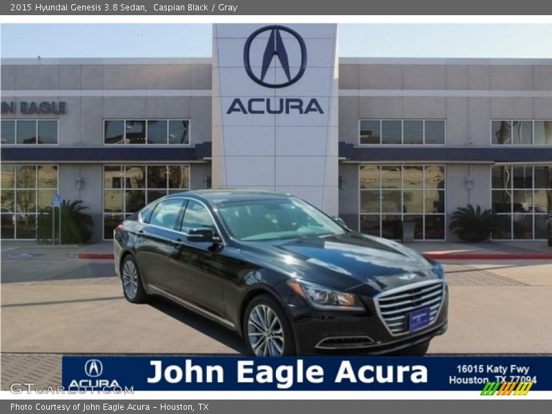 Caspian Black / Gray 2015 Hyundai Genesis 3.8 Sedan
