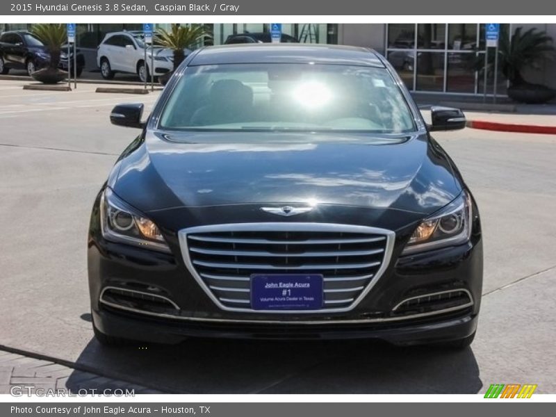 Caspian Black / Gray 2015 Hyundai Genesis 3.8 Sedan