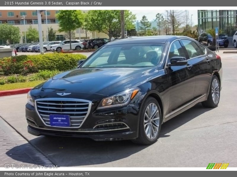 Caspian Black / Gray 2015 Hyundai Genesis 3.8 Sedan