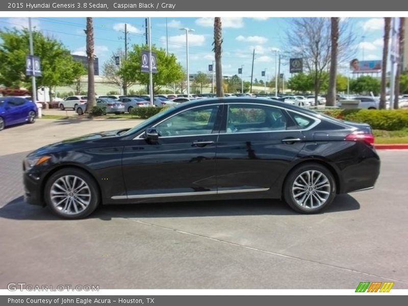 Caspian Black / Gray 2015 Hyundai Genesis 3.8 Sedan