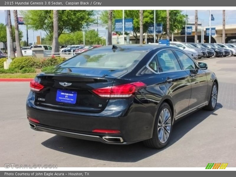 Caspian Black / Gray 2015 Hyundai Genesis 3.8 Sedan