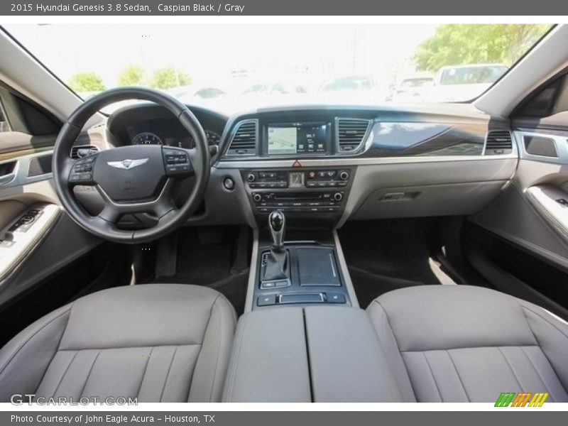 Caspian Black / Gray 2015 Hyundai Genesis 3.8 Sedan