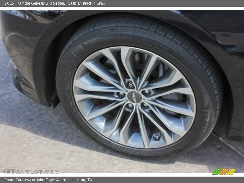 Caspian Black / Gray 2015 Hyundai Genesis 3.8 Sedan