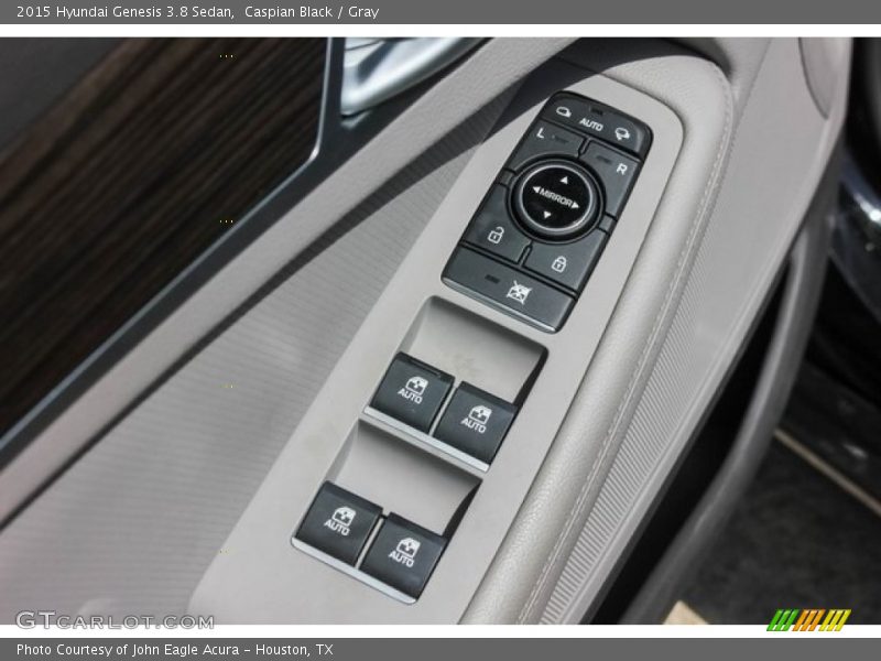 Caspian Black / Gray 2015 Hyundai Genesis 3.8 Sedan