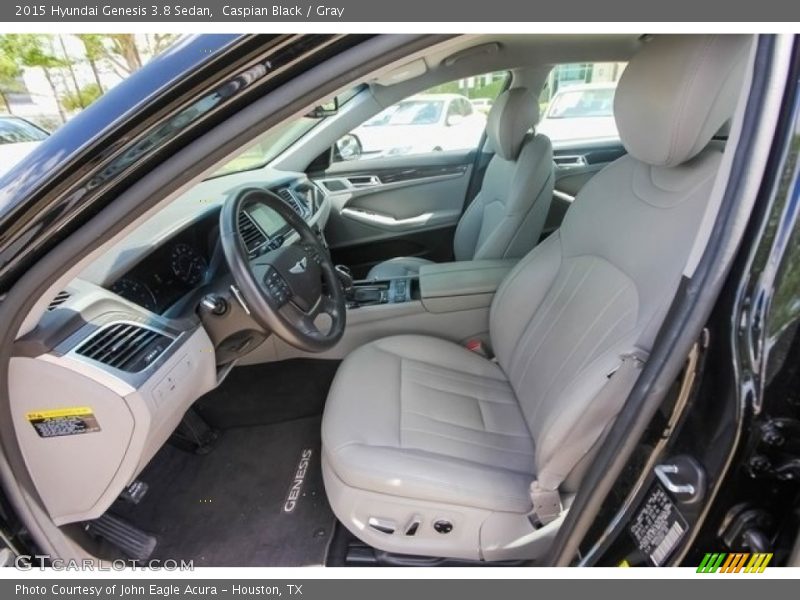 Caspian Black / Gray 2015 Hyundai Genesis 3.8 Sedan