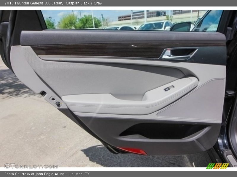 Caspian Black / Gray 2015 Hyundai Genesis 3.8 Sedan