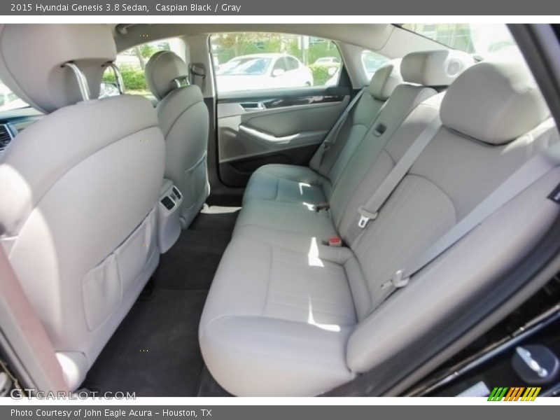 Caspian Black / Gray 2015 Hyundai Genesis 3.8 Sedan