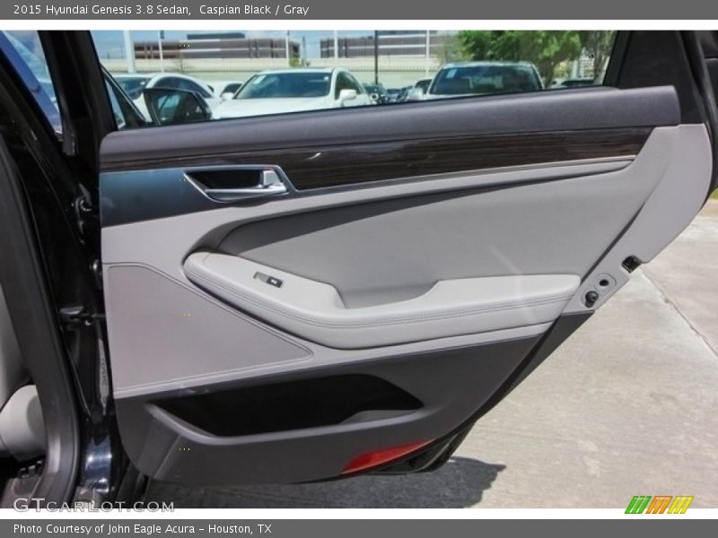 Caspian Black / Gray 2015 Hyundai Genesis 3.8 Sedan