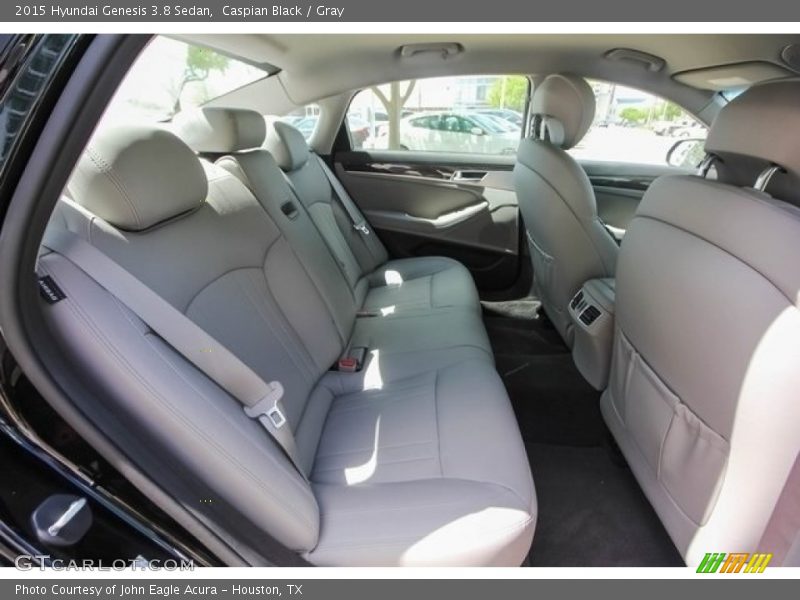 Caspian Black / Gray 2015 Hyundai Genesis 3.8 Sedan