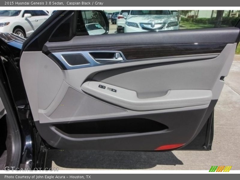 Caspian Black / Gray 2015 Hyundai Genesis 3.8 Sedan
