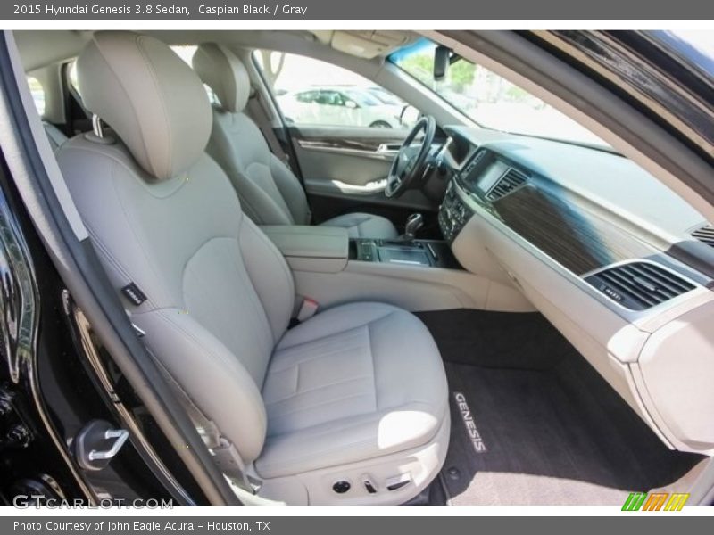 Caspian Black / Gray 2015 Hyundai Genesis 3.8 Sedan