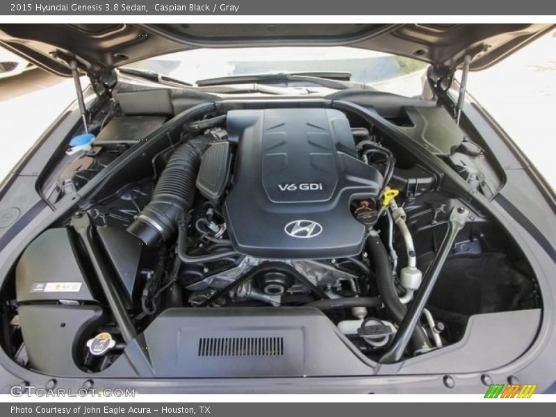 Caspian Black / Gray 2015 Hyundai Genesis 3.8 Sedan